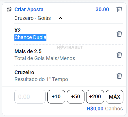 chance dupla 12x betano