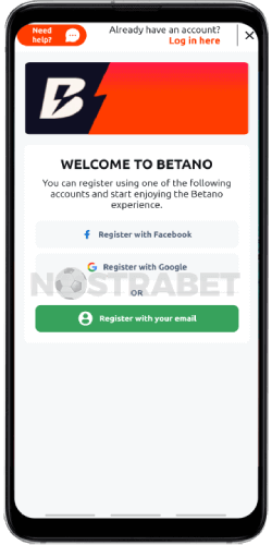 Betano Canada Registration Android