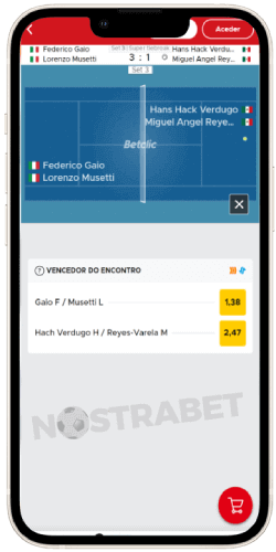 Betclic ios app tênis ao vivo