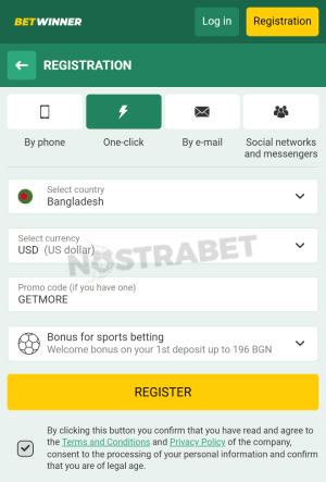 betwinner register