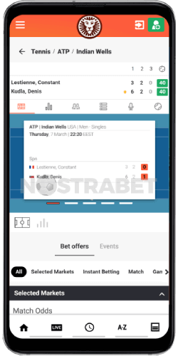 LeoVegas mobile live betting