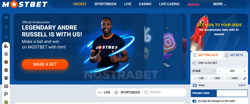 mostbet website design