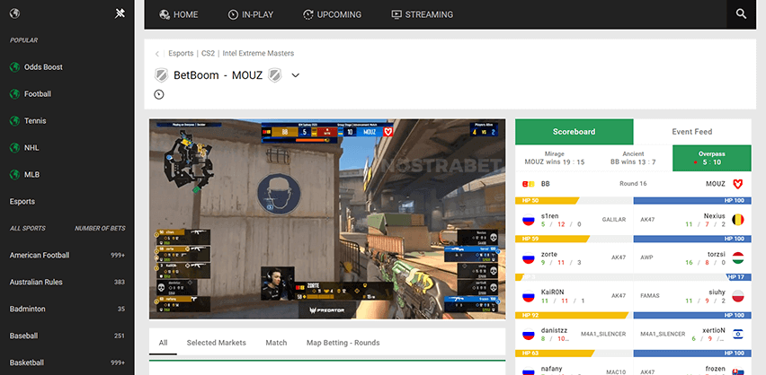 Unibet Esports Live Betting